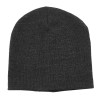 Heather Skull Beanies Black Heather